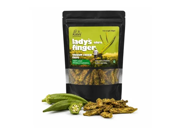 Lady's Finger Vacuum Fried Chips 40 gm