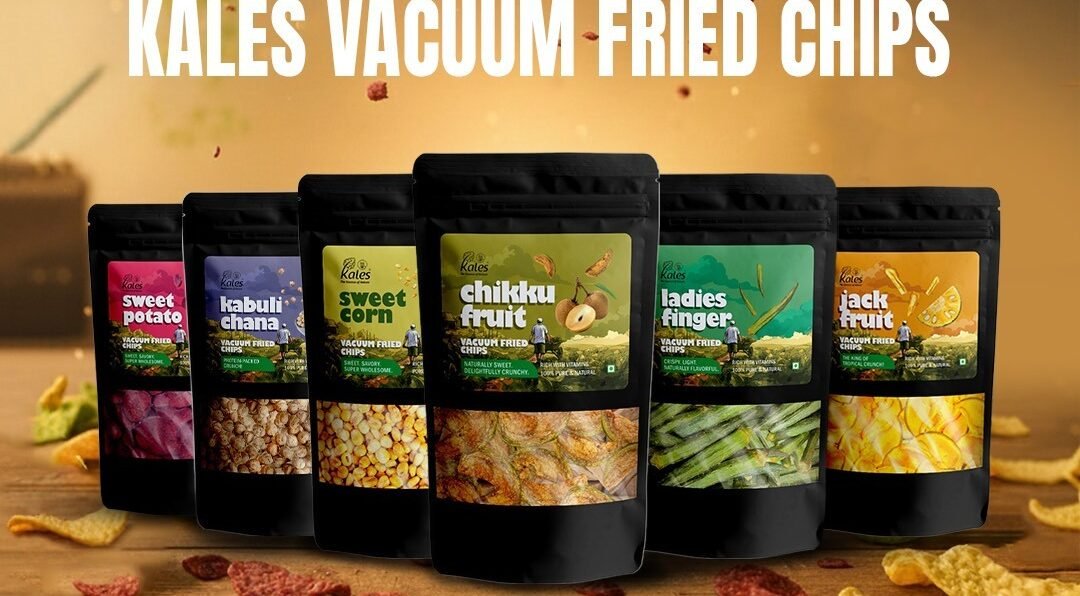 Low-oil vacuum fried chips by Kales Agro