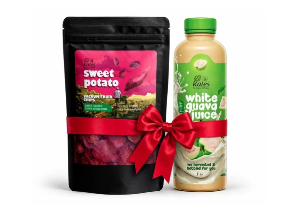 White Guava Squash + Sweet Potato Chips Combo