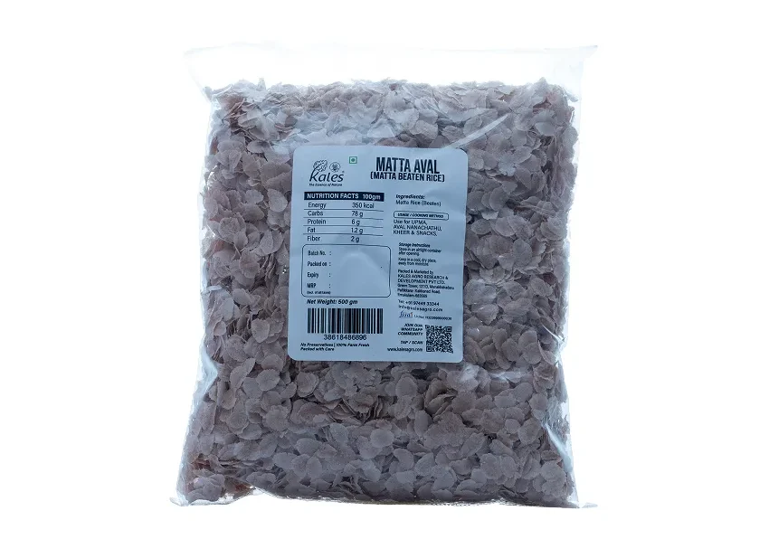 Kales Agro Matta Aval Poha for healthy breakfast and weight loss diet